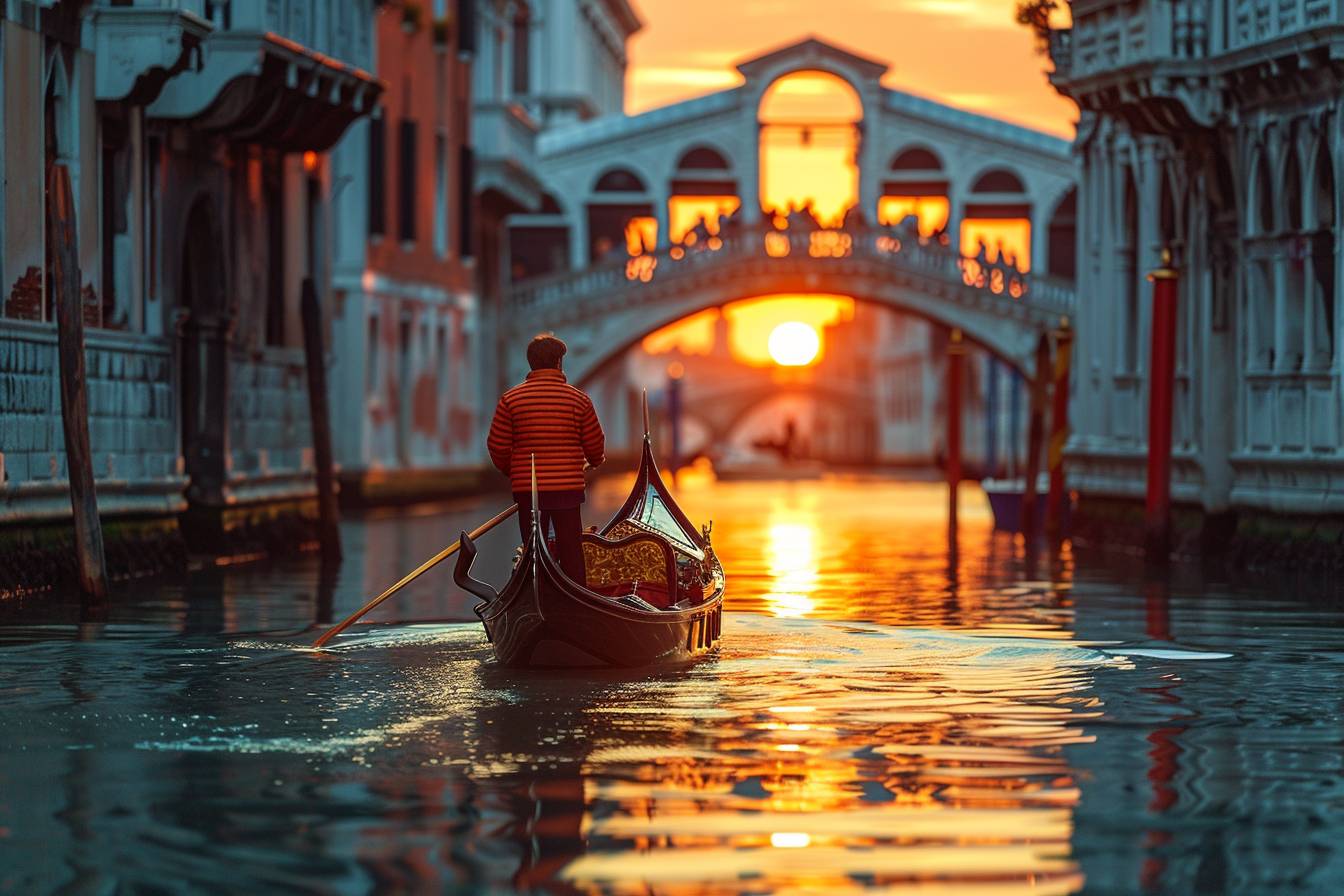 Séjour romantique à Venise avec gondoles et canaux